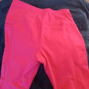 Hot Pink Women's XS 0-2 Athletic Works Bike Shorts